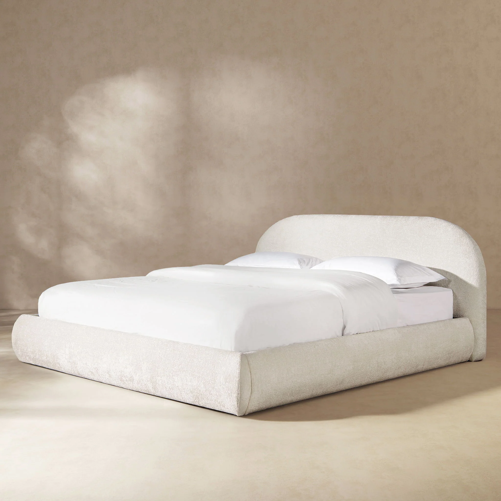 Archie Puffy Grounded - Upholstered Platform Bed - Image 6