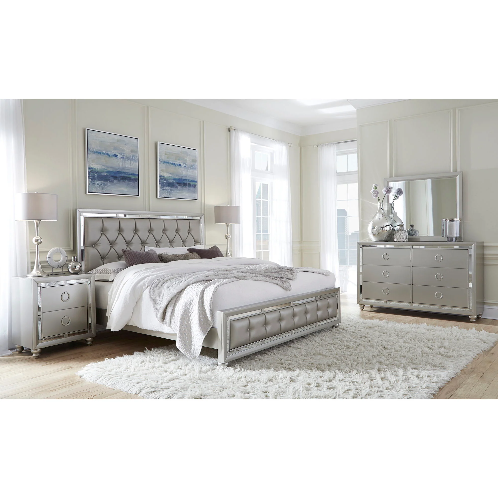 Chloe - Mirror - Gemstone Silver - Image 3