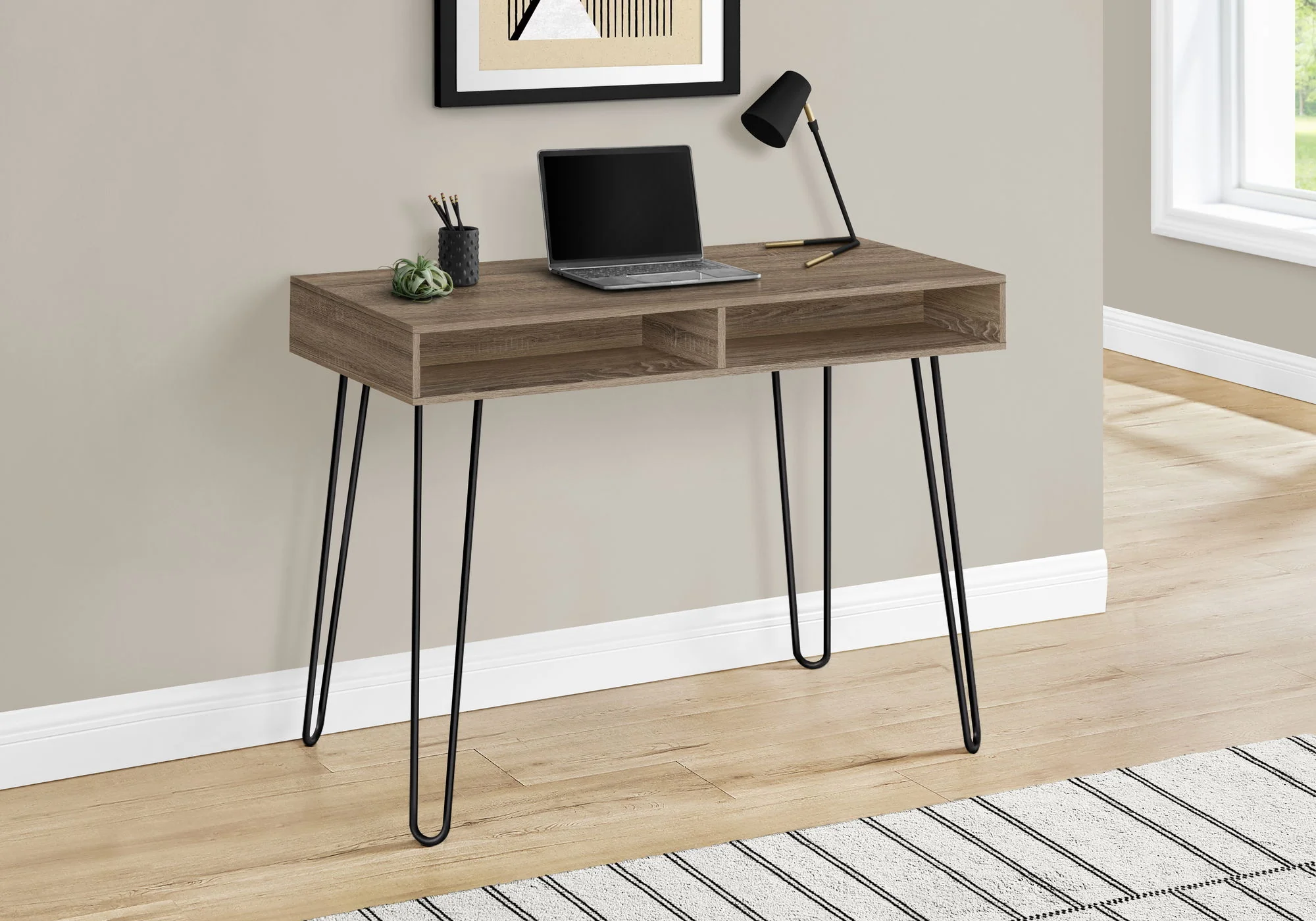 Computer Desk, Home Office, Laptop, Left And Right Set-Up, Storage Drawers, Work, Contemporary, Modern - Image 7