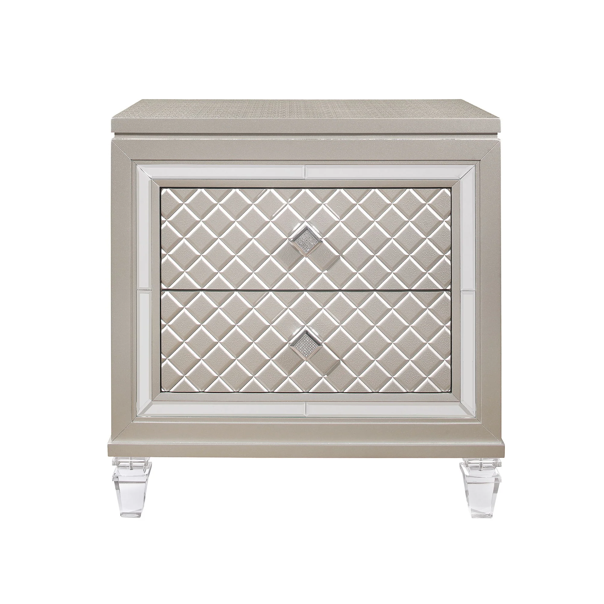 Cross - Glam Nightstand - Champagne - Image 3