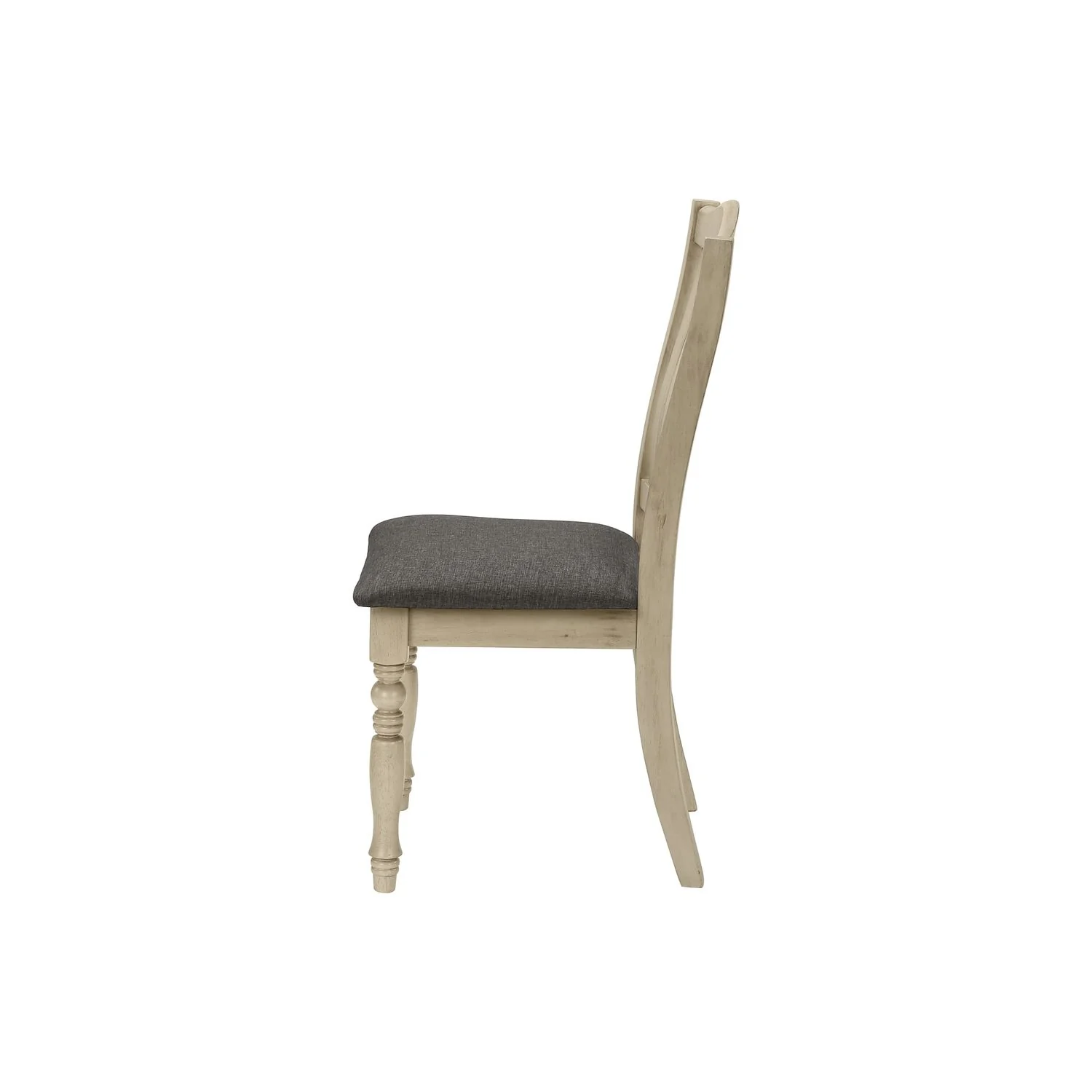 Dining Chair, Upholstered, Side, Transitional (Set of 2) - Gray - Image 3