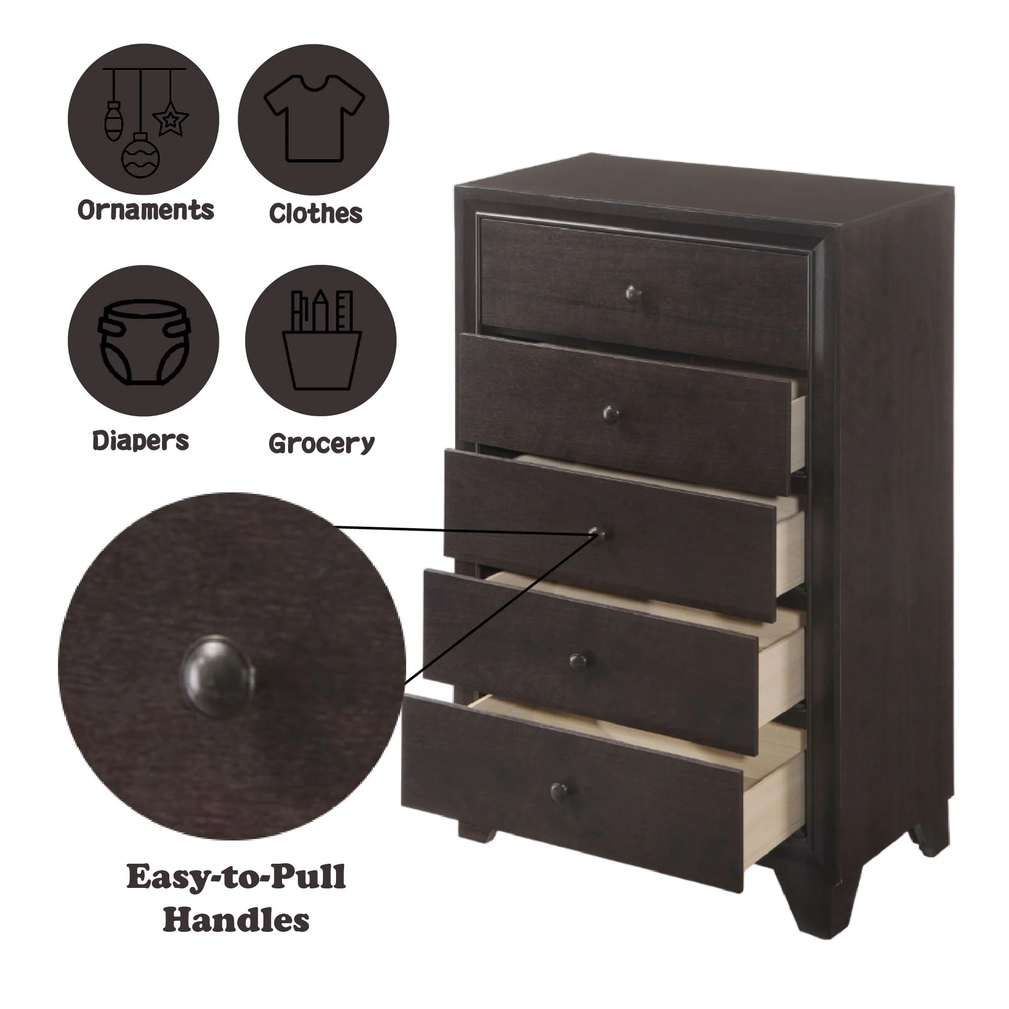 Madison - Chest - Espresso - Image 4